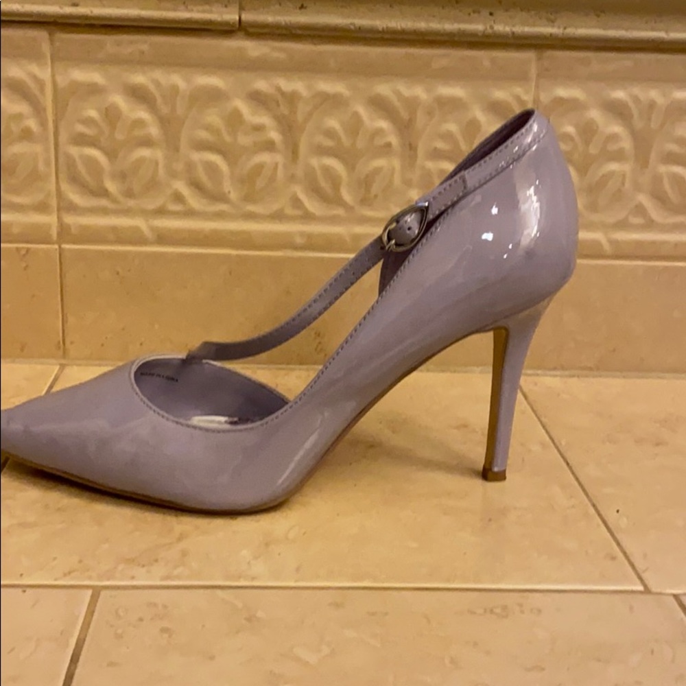 WHBM patent leather soft lavender heels